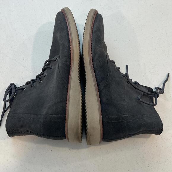 TOMS Mens Boot Porter Charcoal Gray Suede Boots Suede Boots Lace Up Mens sz 12 main image 4